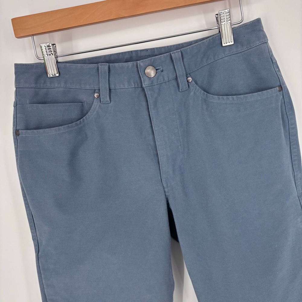 Lululemon ABC Slim Fit Utilitech Pants Mens 28x30 Blue Canvas Tech Trouser